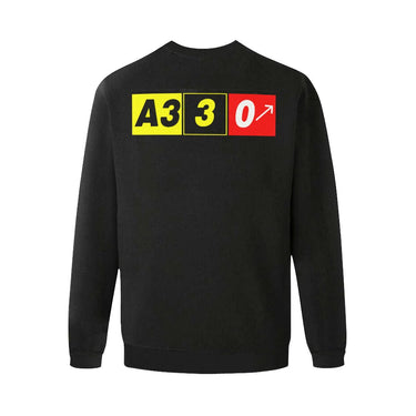 AIRBUS 330 MEN'S OVERSIZED FLEECE CREW SWEATSHIRT - PILOTSX